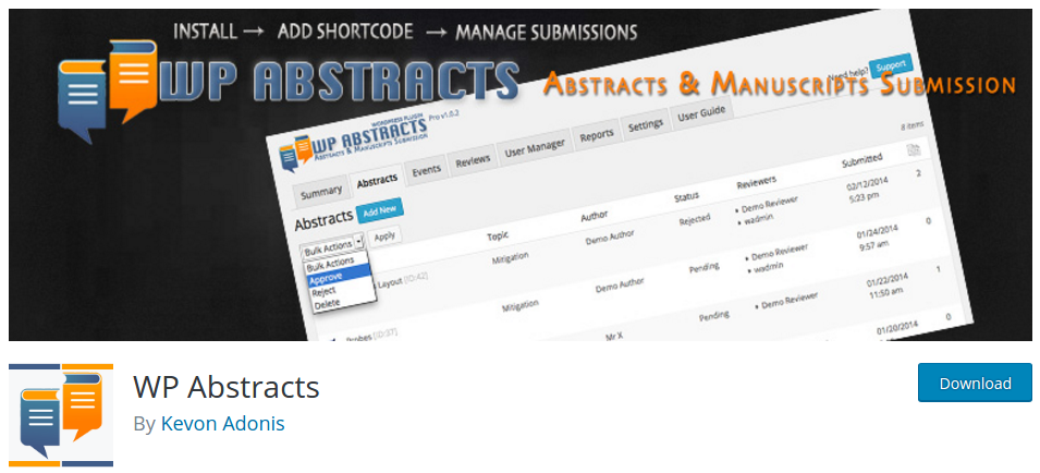 wp-abstracts