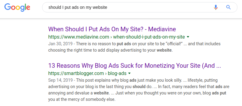 Should I put ads on my website?