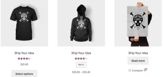 WooCommerce product compare