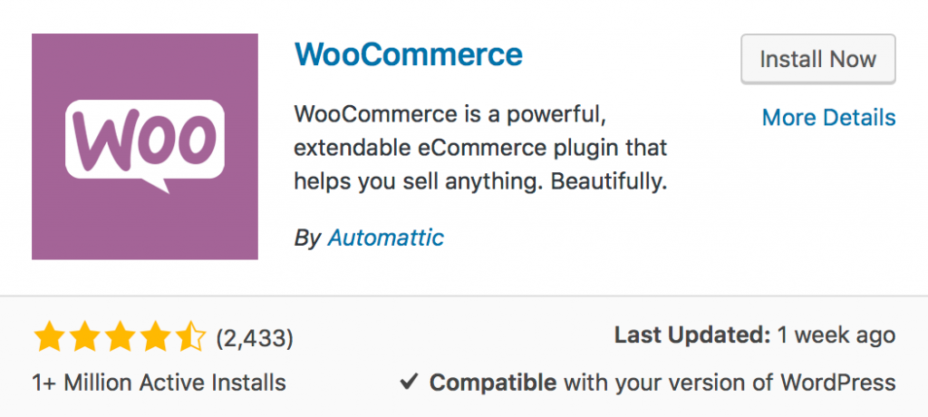 Installing and Activating the WooCommerce Plugin